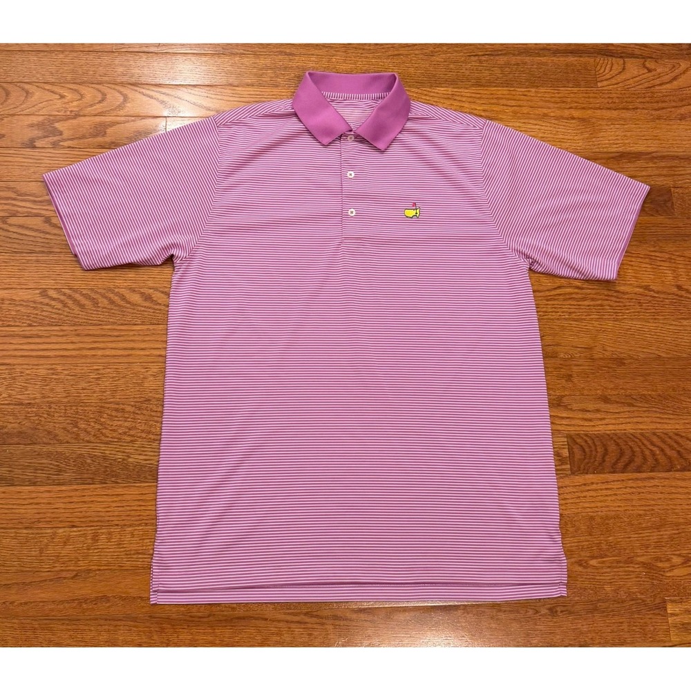 Donald Ross Masters Augusta National Golf Polo Shirt Mens Medium Purple *READ